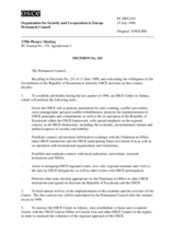 Permanent Council Decision No. 243